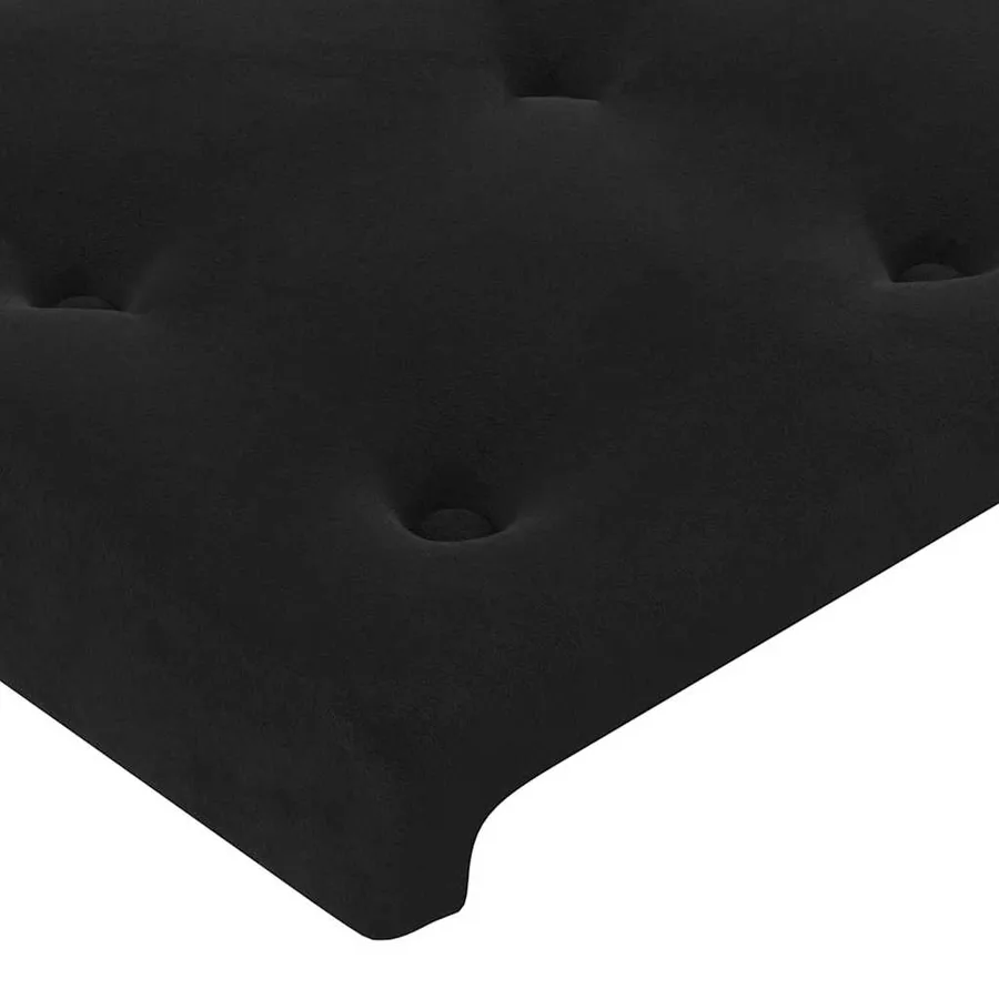 Sommier à lattes de lit avec matelas et LED Noir 180x200 cm - 8