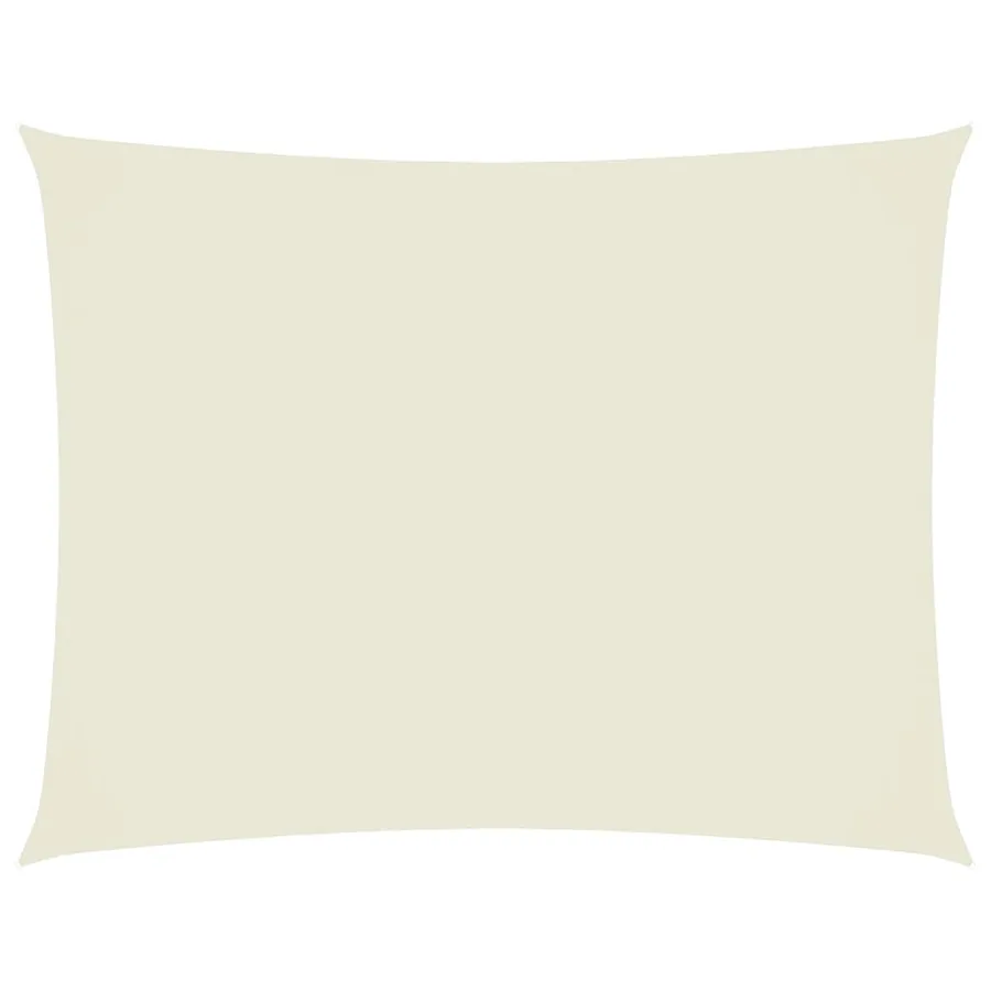 Voile de parasol tissu oxford rectangulaire 2,5x3,5 m crème - 2