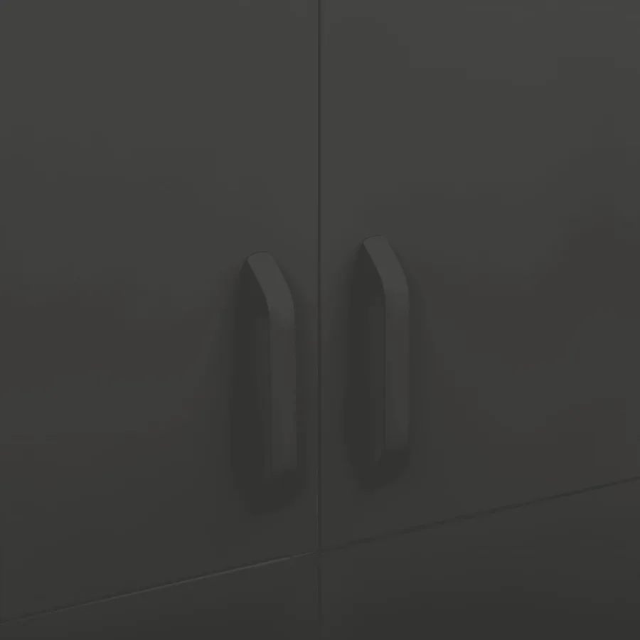 Garde-robe Anthracite 90x50x180 cm Acier - 7