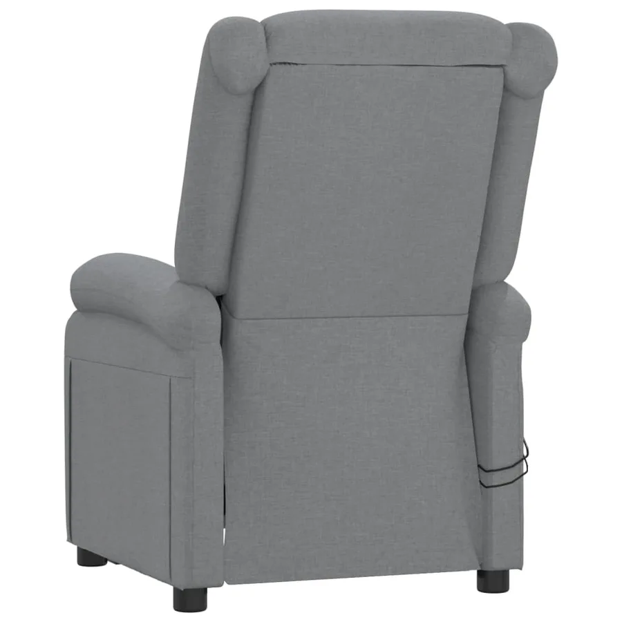 Fauteuil électrique de massage Gris clair Tissu - 6
