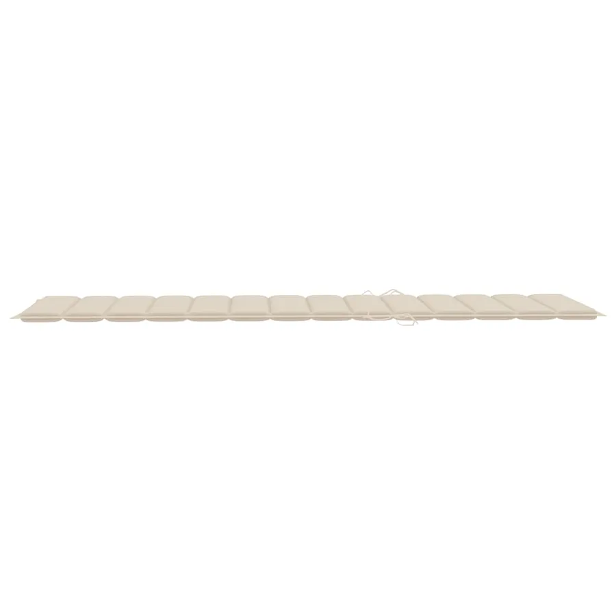 Chaises longues lot de 2 avec table et coussins Acacia solide - 15
