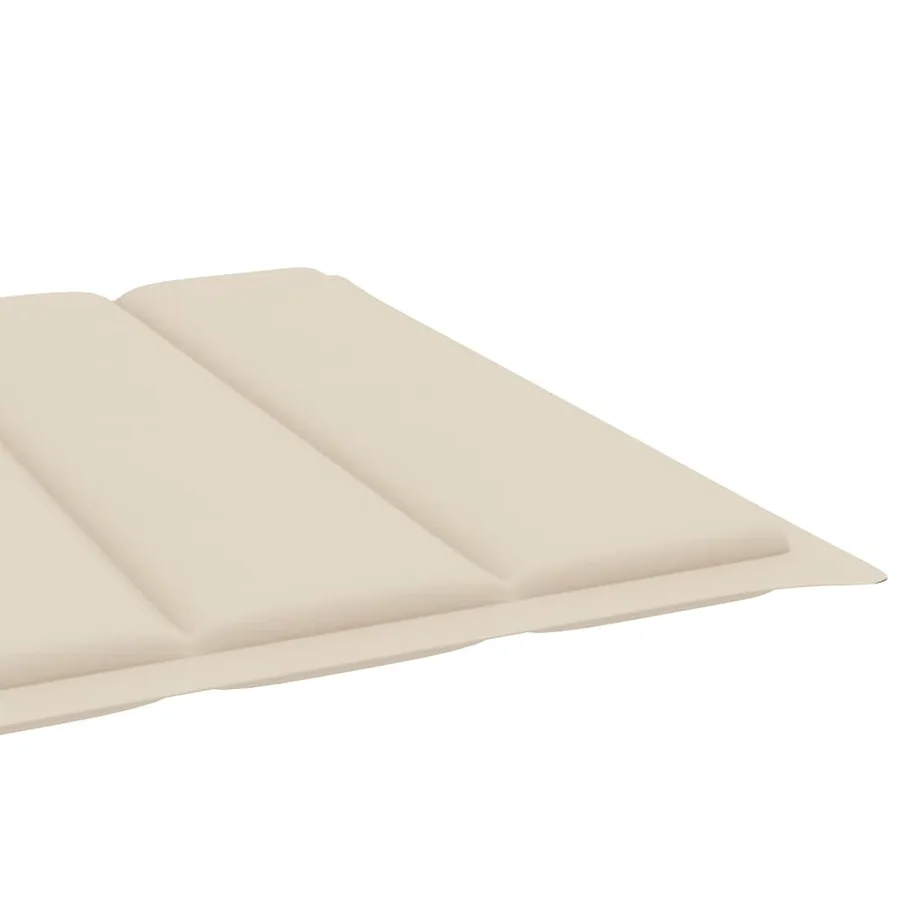 Chaises longues lot de 2 avec table et coussins Acacia solide - 17