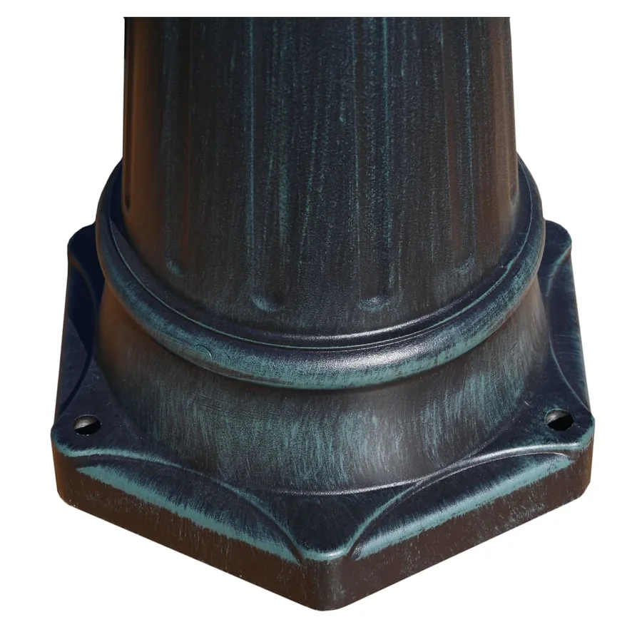 Lampadaire de jardin 3 bras 215 cm Vert foncé/Noir Aluminium - 7
