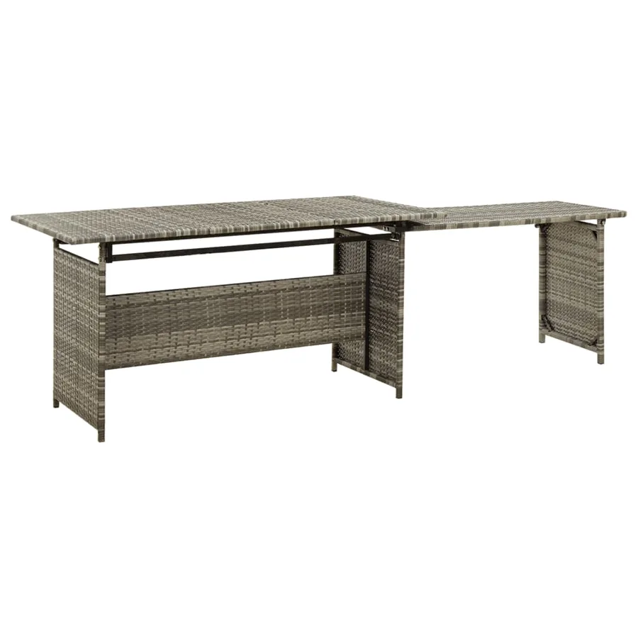 Salon de jardin 2 pcs avec coussins Résine tressée Gris - 4