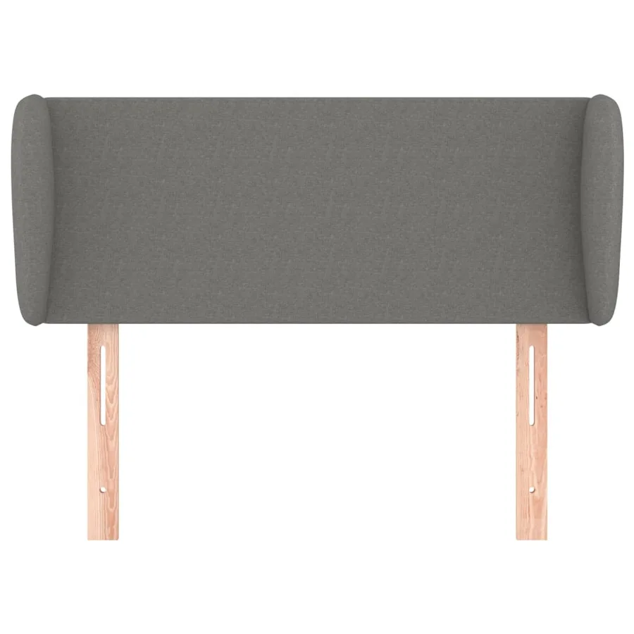Tête de lit avec oreilles Gris foncé 83x23x78/88 cm Tissu - 3