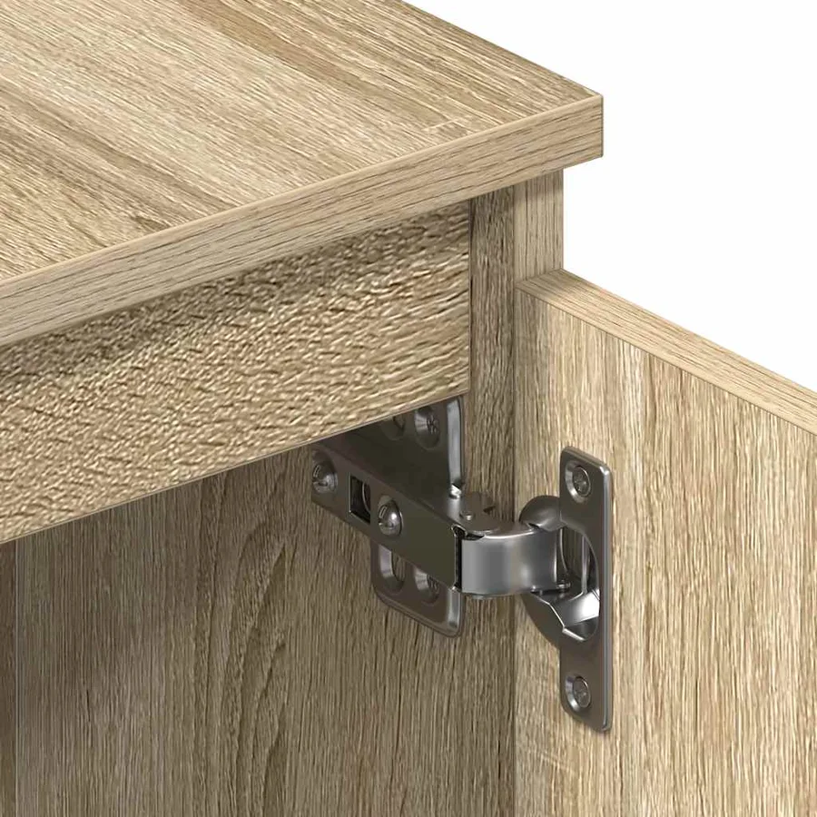 Meuble TV Chêne sonoma 140x40x35,5 cm Bois d'ingénierie - 9