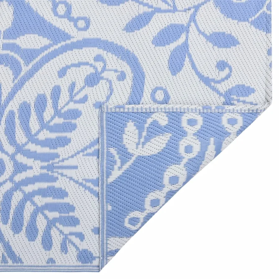 Tapis d'extérieur ARAKIL Bleu azuré 190x290 cm PP - 3