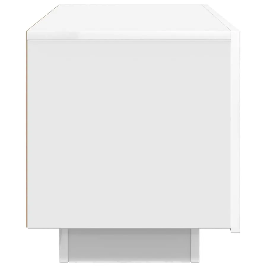 Meuble TV Blanc 100x35x40 cm Bois d'ingénierie - 6