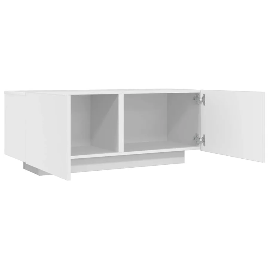 Meuble TV Blanc 100x35x40 cm Bois d'ingénierie - 9