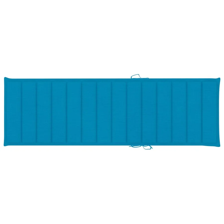 Chaise longue de jardin avec coussin Bois d'acacia solide - 16