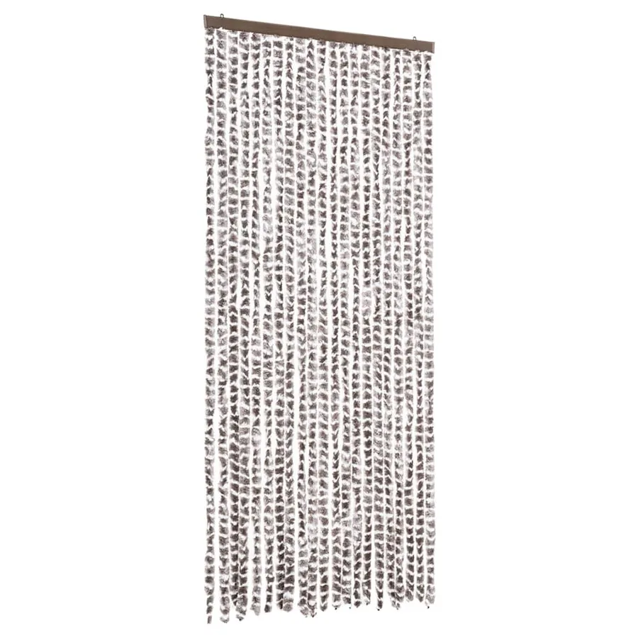 Moustiquaire Taupe et blanc 90x220 cm Chenille - 2