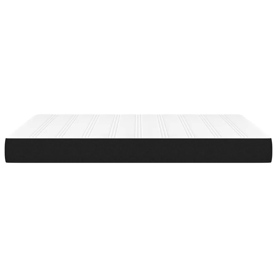Matelas de lit à ressorts ensachés fermeté moyenne Noir 140x190x20 cm Tissu - 4