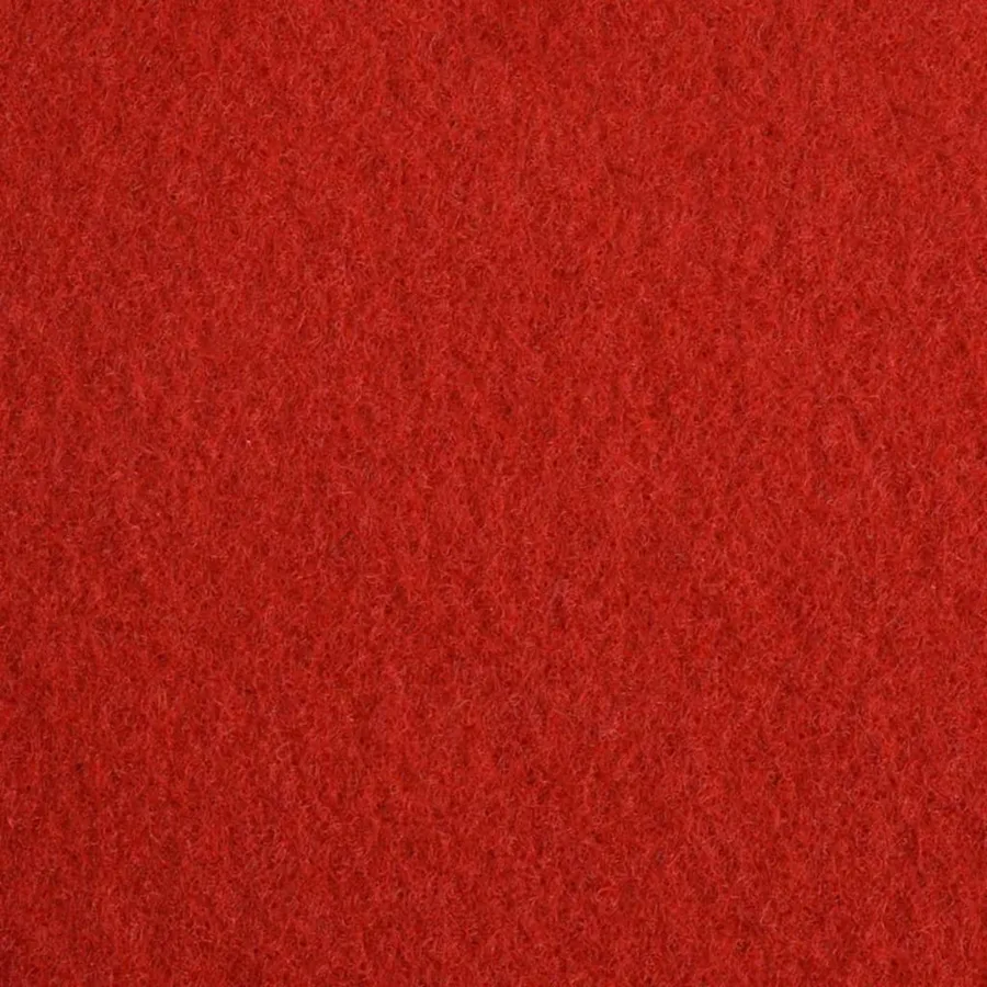 Tapis Uni Rouge 1,2 x 12 m Polyester - 4