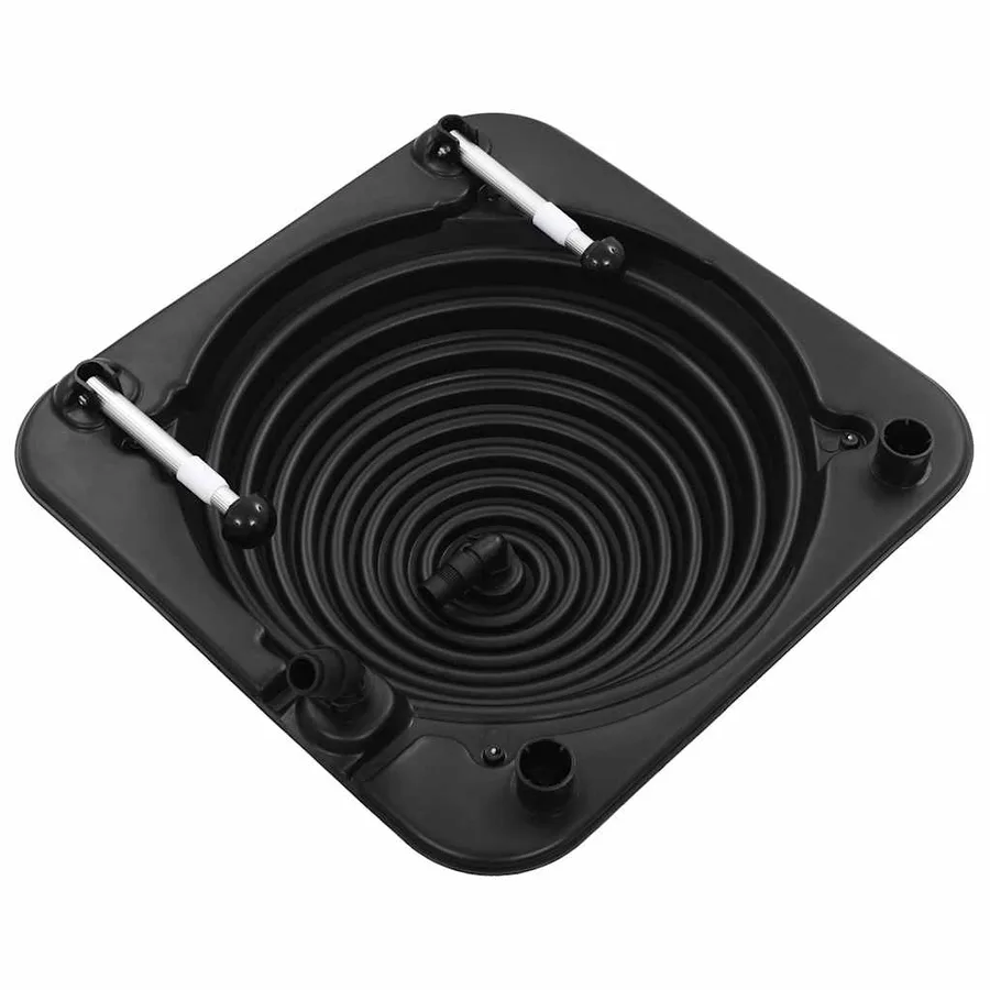 Chauffage solaire de piscine 75x75x36 cm HDPE Aluminium - 2