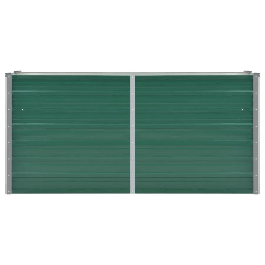 Lit surélevé de jardin Acier galvanisé 160x40x77 cm Vert - 4
