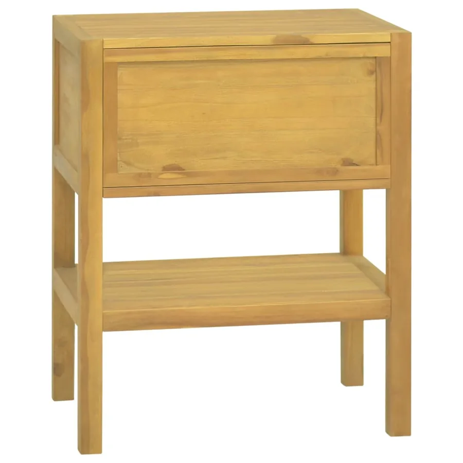 Armoire de salle de bain 60x40x75 cm Bois de teck solide - 5