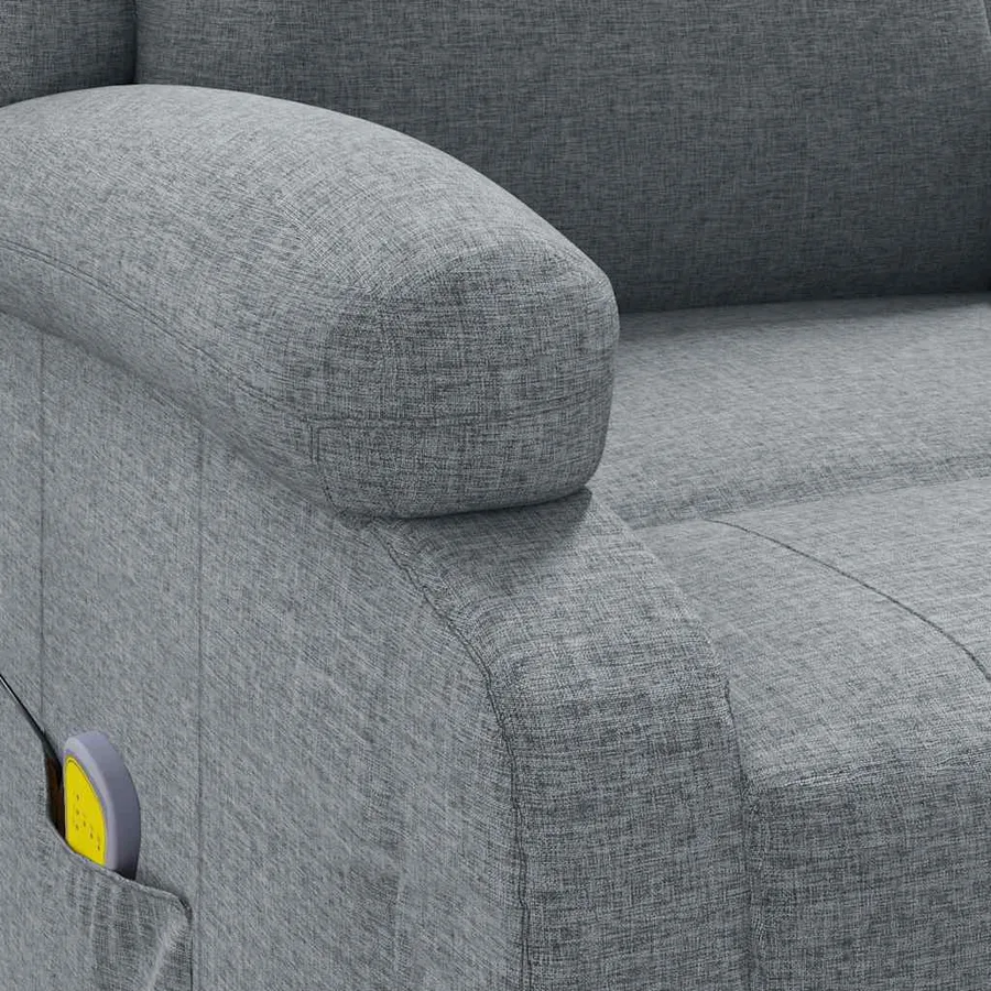 Fauteuil de massage Gris clair Tissu - 8