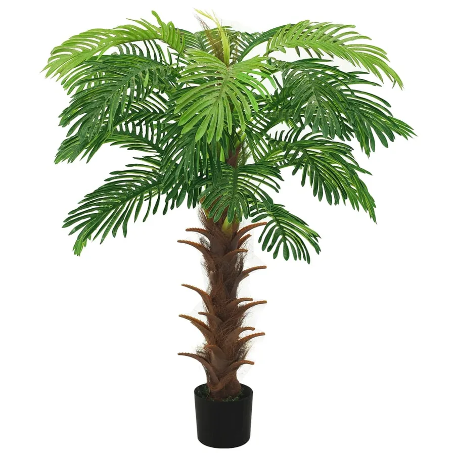 Palmier Cycas artificiel avec pot 140 cm Vert - 2