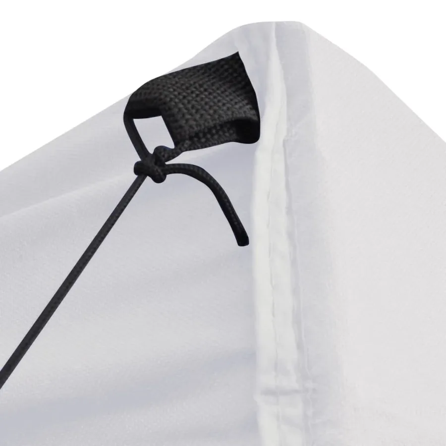 Tente de réception pliable avec 4 parois 3x3 m Acier Blanc - 10