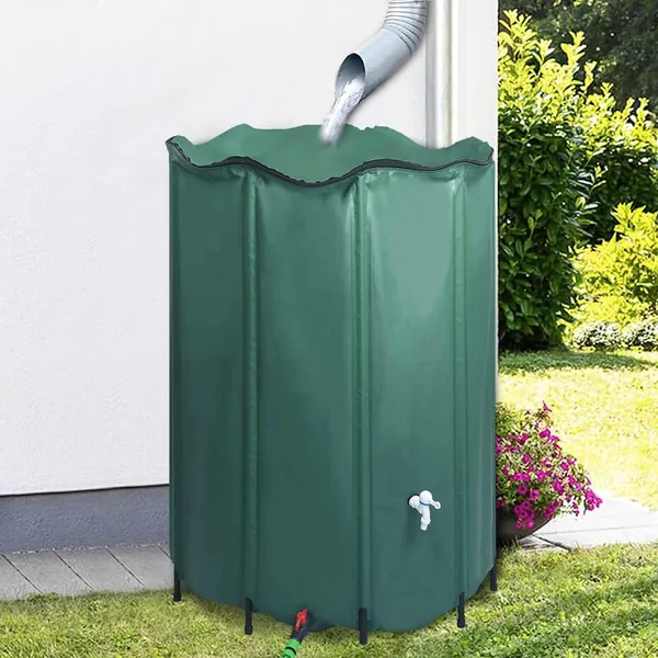 Réservoir pliable d'eau de pluie avec robinet 1250 L