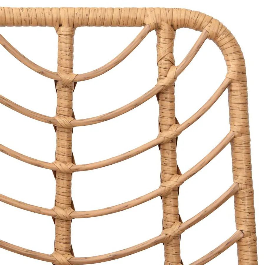 Tabourets de bar lot de 2 45x56x103,5cm Résine tressée et acier - 7