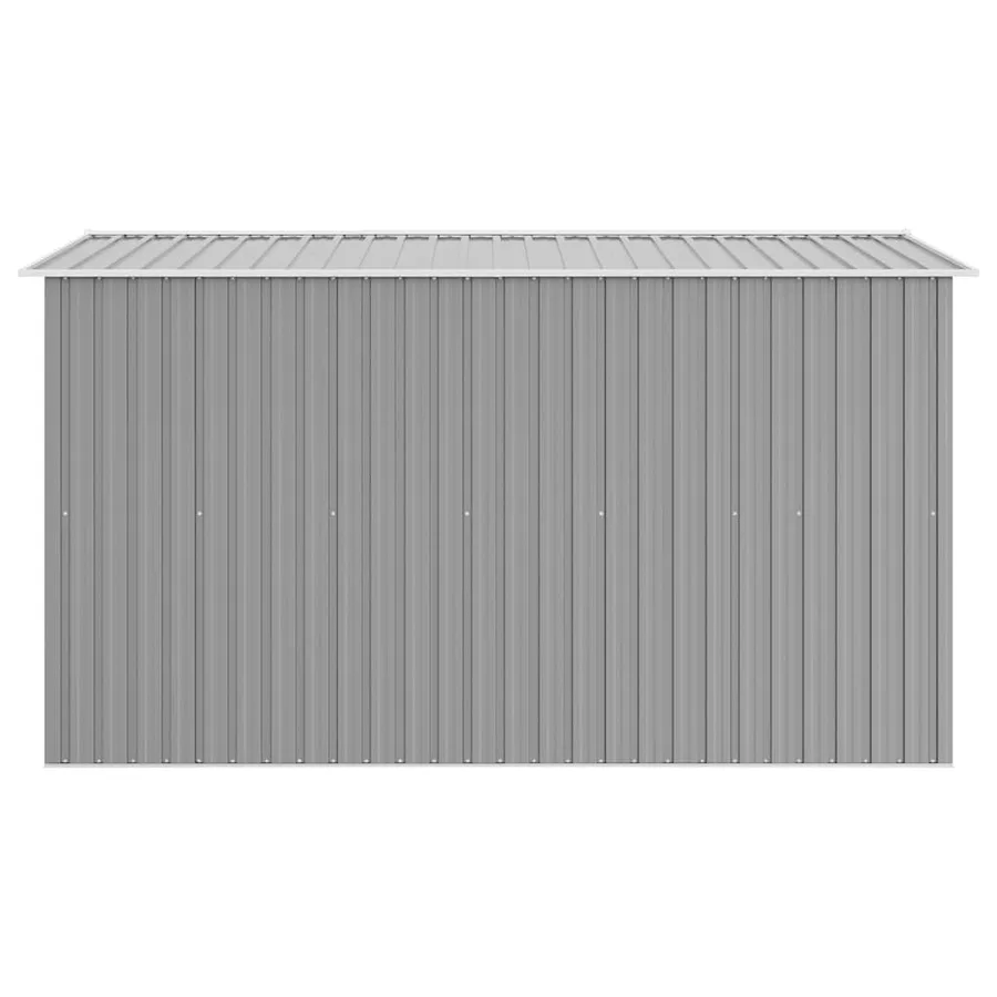 Abri de jardin 257x298x178 cm Métal Gris - 6