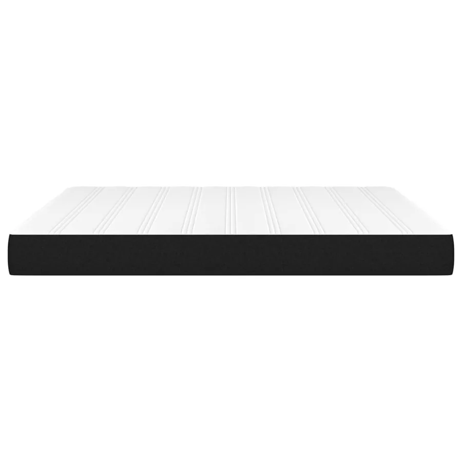 Matelas de lit à ressorts ensachés fermeté moyenne Noir 160x200x20 cm Tissu - 4