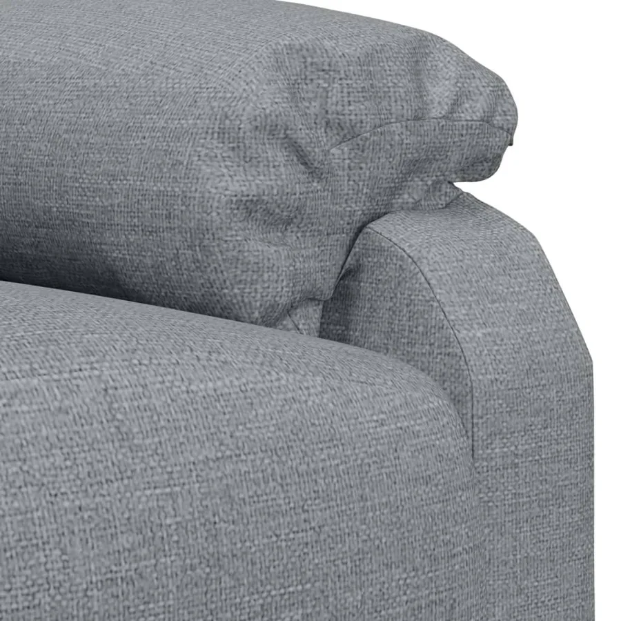 Fauteuil de massage Gris clair Tissu - 8
