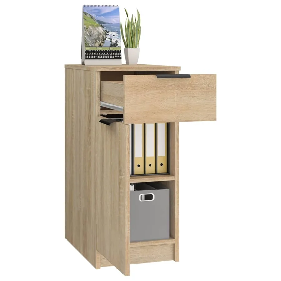 Armoire de bureau Chêne sonoma 33,5x50x75 cm Bois d'ingénierie - 4