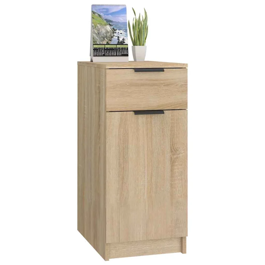 Armoire de bureau Chêne sonoma 33,5x50x75 cm Bois d'ingénierie - 5