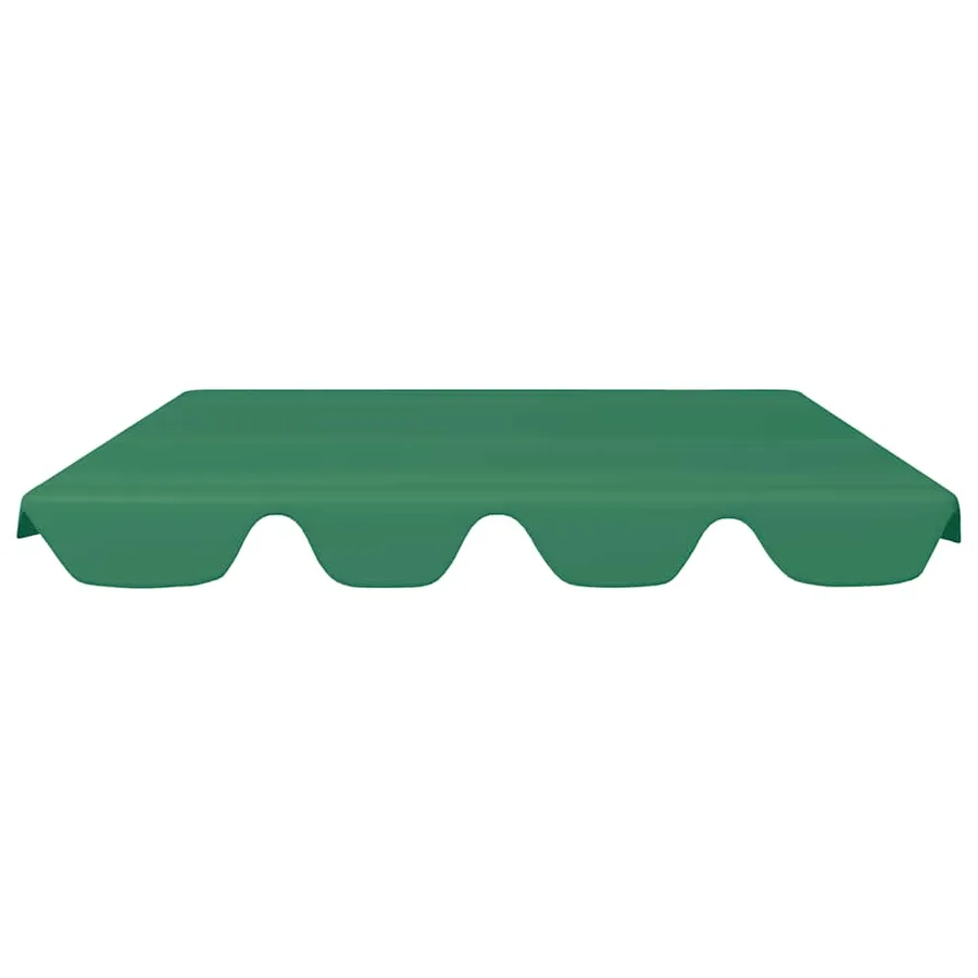 Toit de rechange de balançoire vert 150/130x105/70 cm - 3