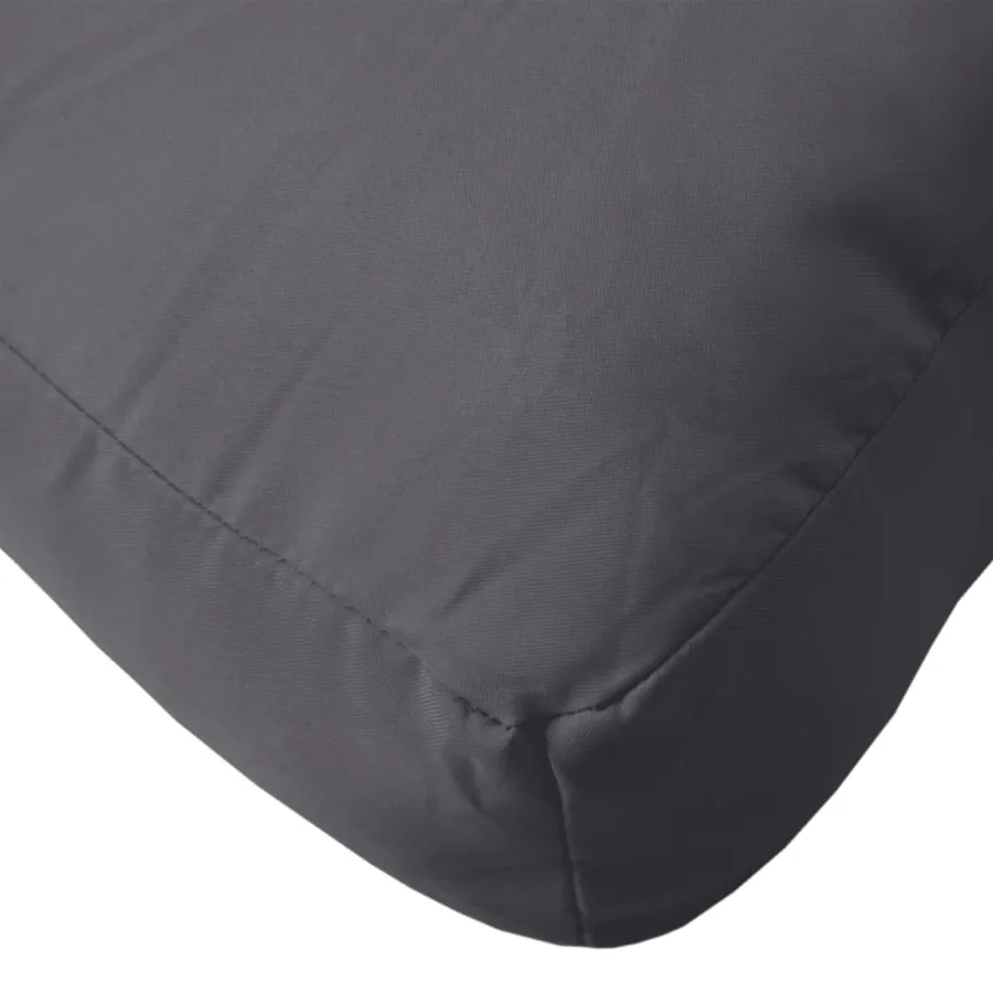 Coussin de palette anthracite 50x50x12 cm tissu - 8