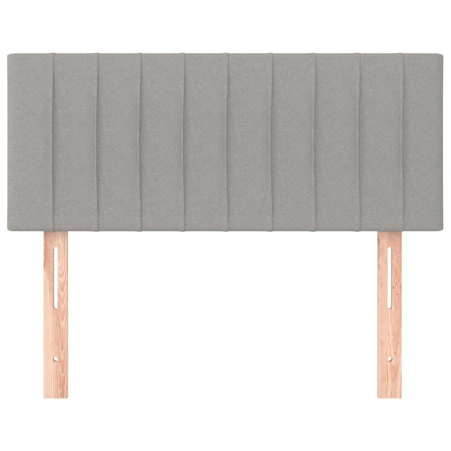 Tête de lit Gris clair 90x5x78/88 cm Tissu - 3