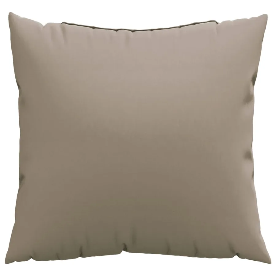 Coussins de canapé lot de 4 taupe 50x50 cm tissu - 3