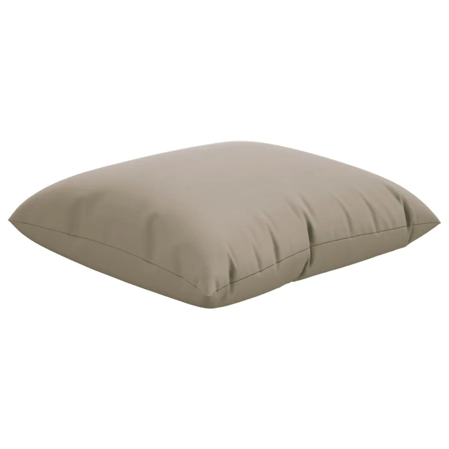 Coussins de canapé lot de 4 taupe 50x50 cm tissu - 5