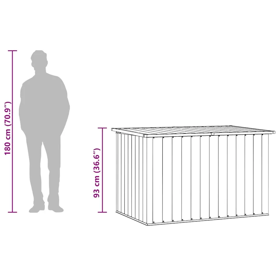 Boîte de rangement de jardin Vert 149x99x93 cm - 12