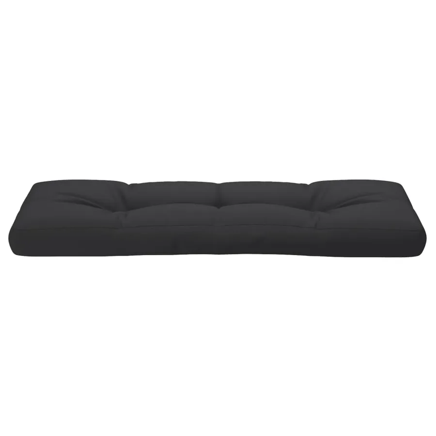 Coussin de palette noir 120x40x12 cm tissu - 5