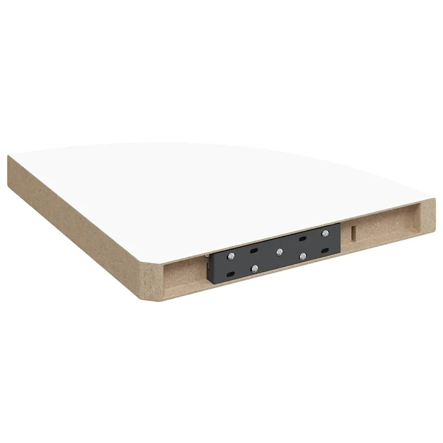 Étagères d'angle flottantes 4 pcs blanc 35x35x3,8 cm MDF - 8