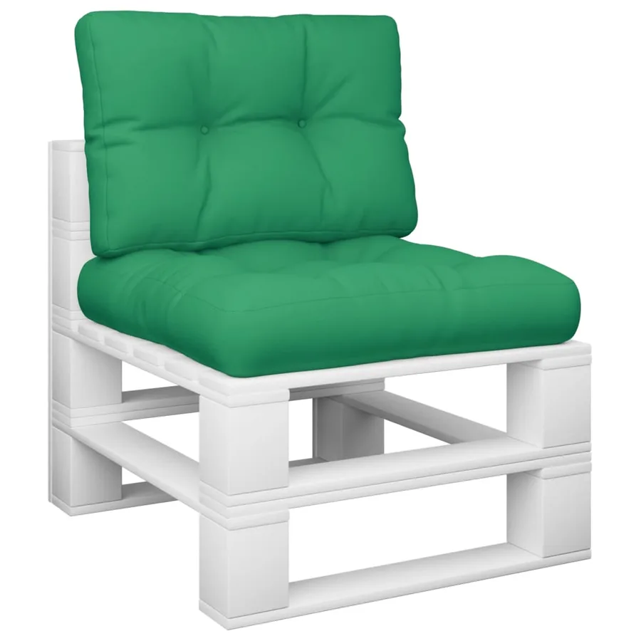 Coussins de palette lot de 2 vert tissu - 3