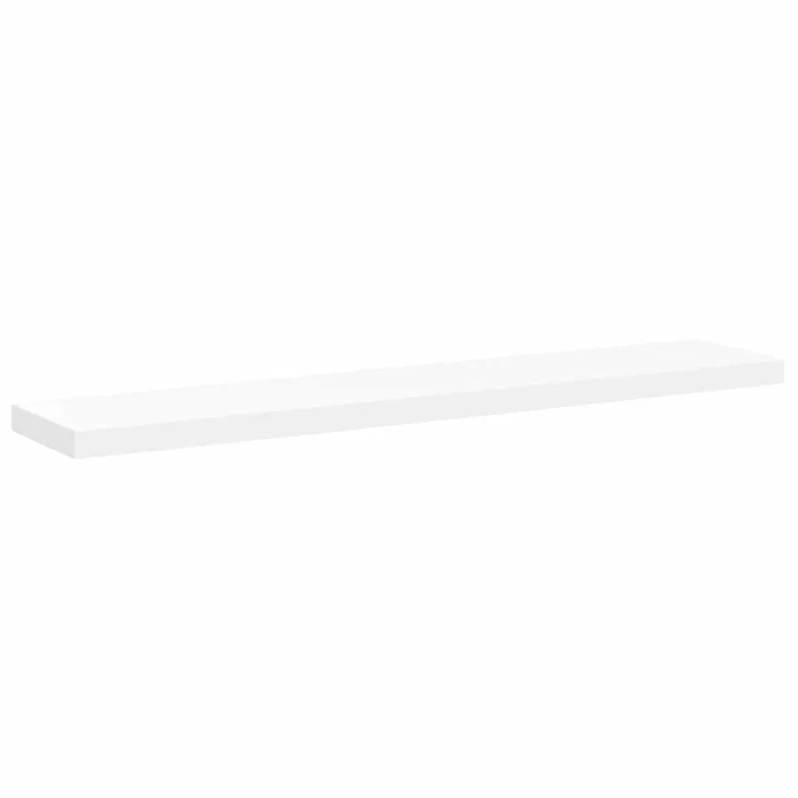 Étagères murales flottantes 2 pcs blanc 120x23,5x3,8 cm MDF - 6