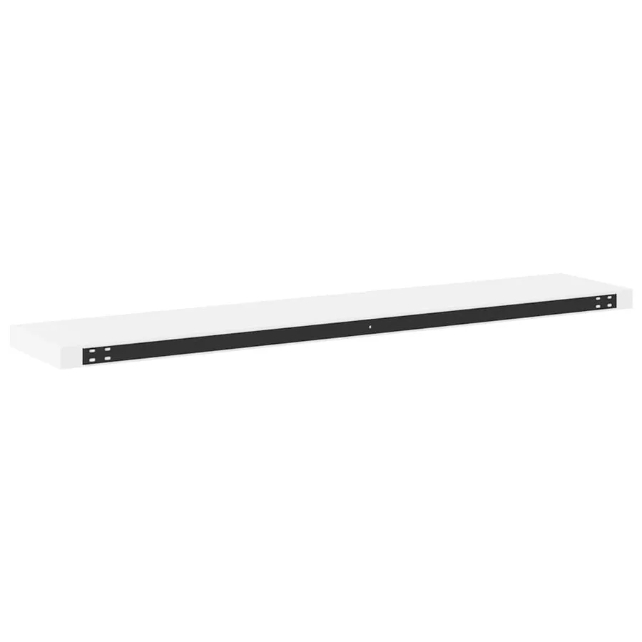 Étagères murales flottantes 2 pcs blanc 120x23,5x3,8 cm MDF - 9