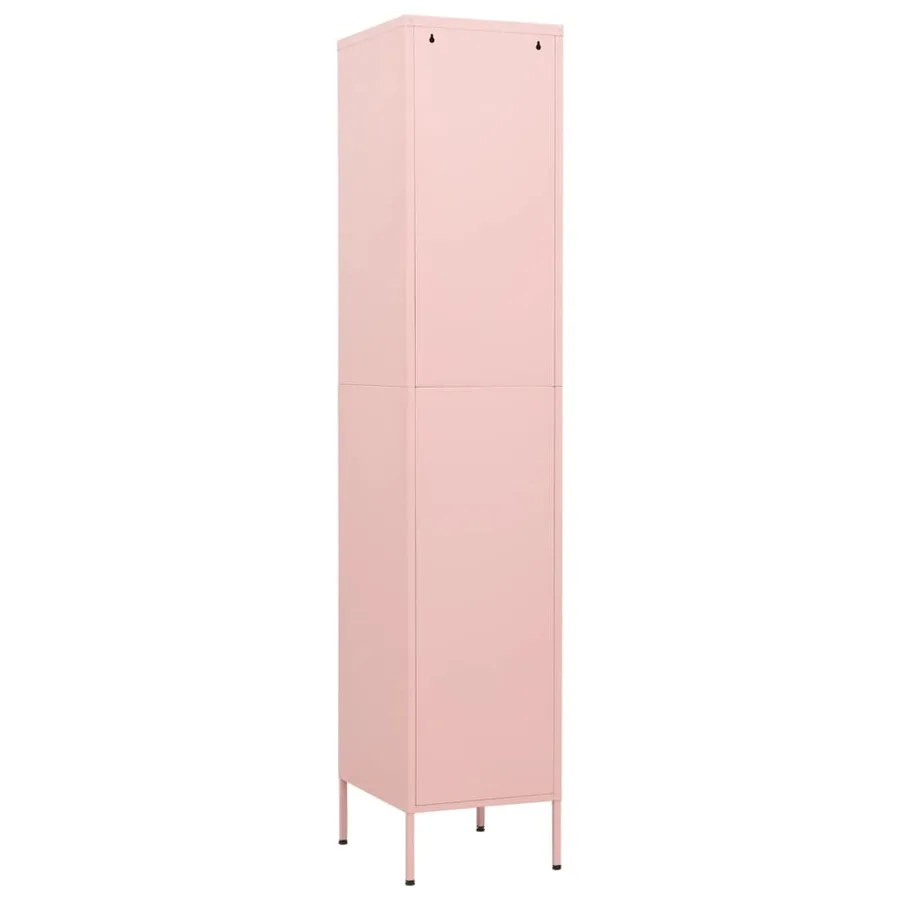 Armoire à casiers Rose 35x46x180 cm Acier - 5
