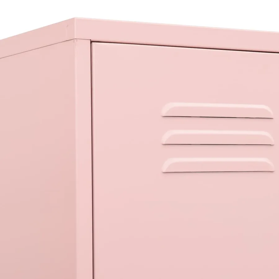 Armoire à casiers Rose 35x46x180 cm Acier - 7
