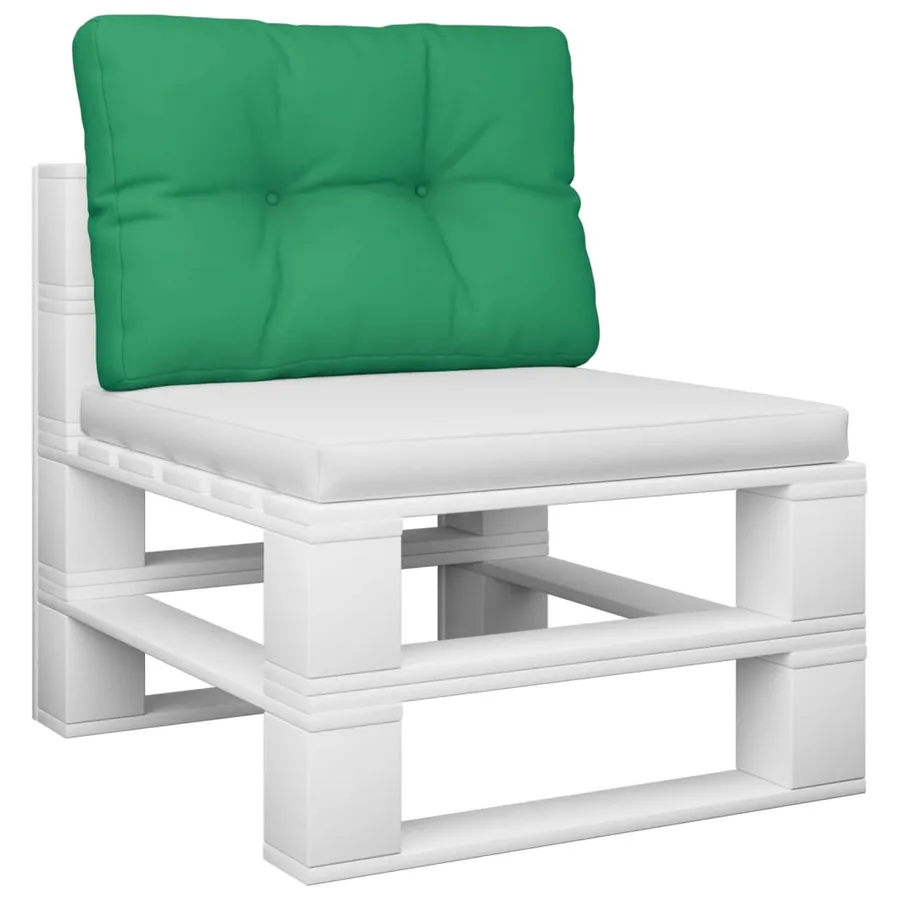 Coussin de palette vert 60x40x12 cm tissu - 3