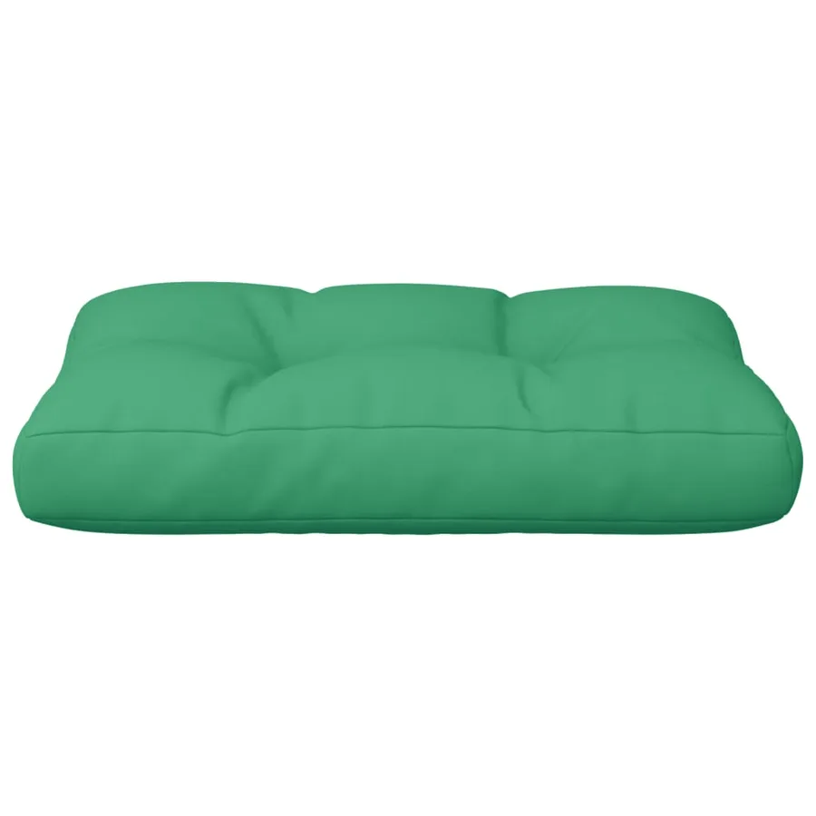 Coussin de palette vert 60x40x12 cm tissu - 5