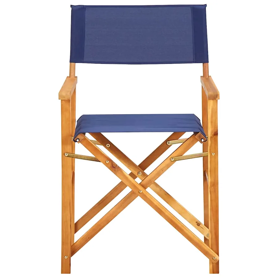 Chaises de metteur en scène lot de 2 Bois massif d'acacia bleu - 3