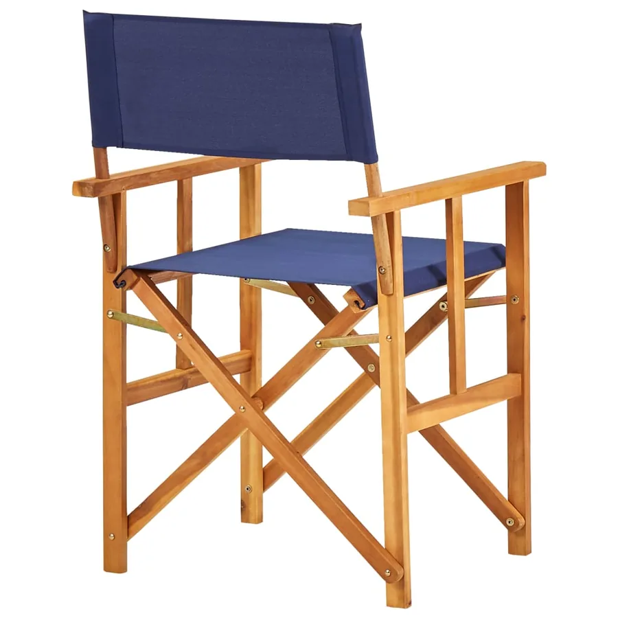 Chaises de metteur en scène lot de 2 Bois massif d'acacia bleu - 5