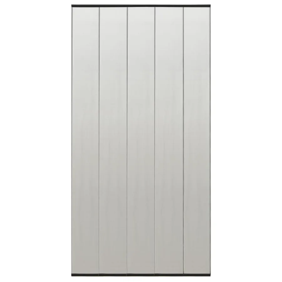 Moustiquaire de porte rideau en maille 5 pcs Noir 120x240 cm