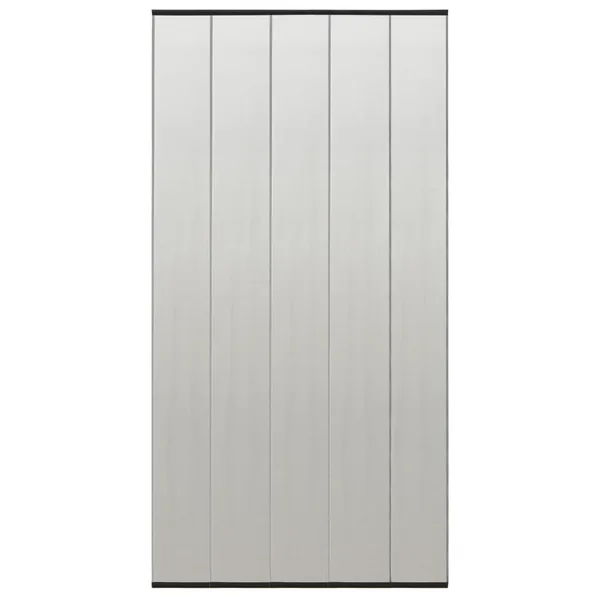 Moustiquaire de porte rideau en maille 5 pcs Noir 120x240 cm