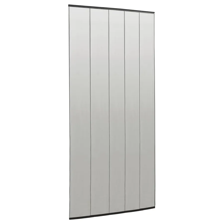 Moustiquaire de porte rideau en maille 5 pcs Noir 120x240 cm - 2